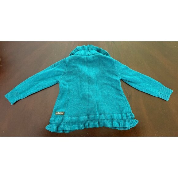 Matilda Jane Castles Cardigan Sweater in Turquoise Size 18-24 mos Toddler Girls - Picture 3 of 9
